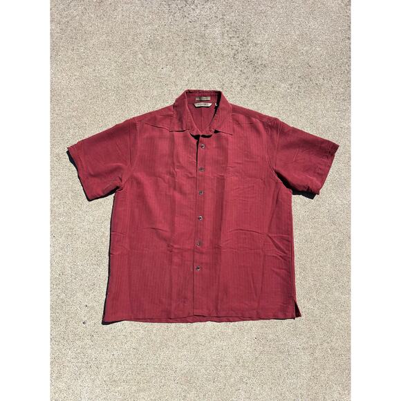 Vintage Axist Surf Shirt Men Sz Large Stripe Patterned Button Down Short Sleeve - Picture 1 of 4